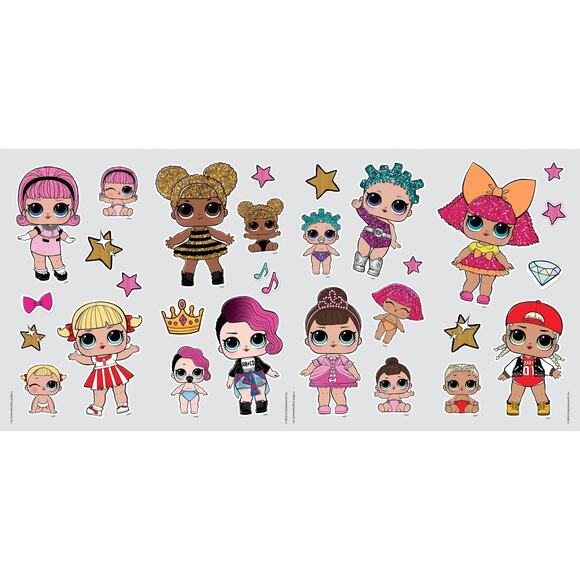 Lol Surprise! RMK3888SCS Peel And Stick Wall Decals New Girl's Decor - Picture 1 of 4